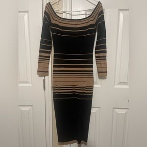 Black/Brown sweater dress
